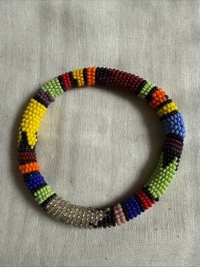 Multi-Colour Genuine Zulu Beaded Bracelet